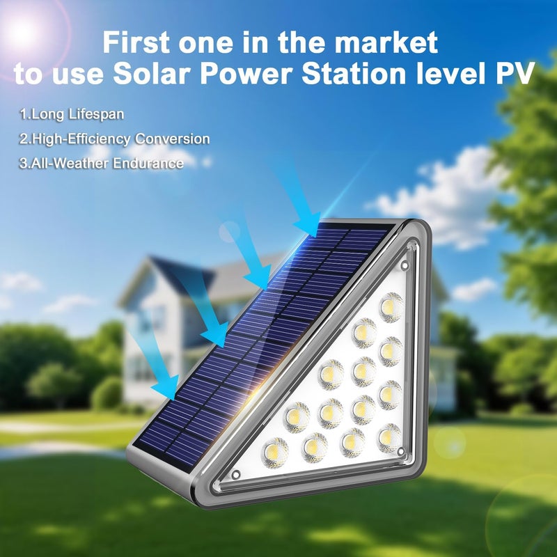 JEJOT Solar Step Lights Outdoor Stair Light, Deck Lights Outdoor Powered IP65 Waterproof, 2CCT Solar Outdoor Step Light, Decor for Stair, Deck, Step, Sidewalk, Porch and Outside Patio,2CCT,12 Pack - Image 4